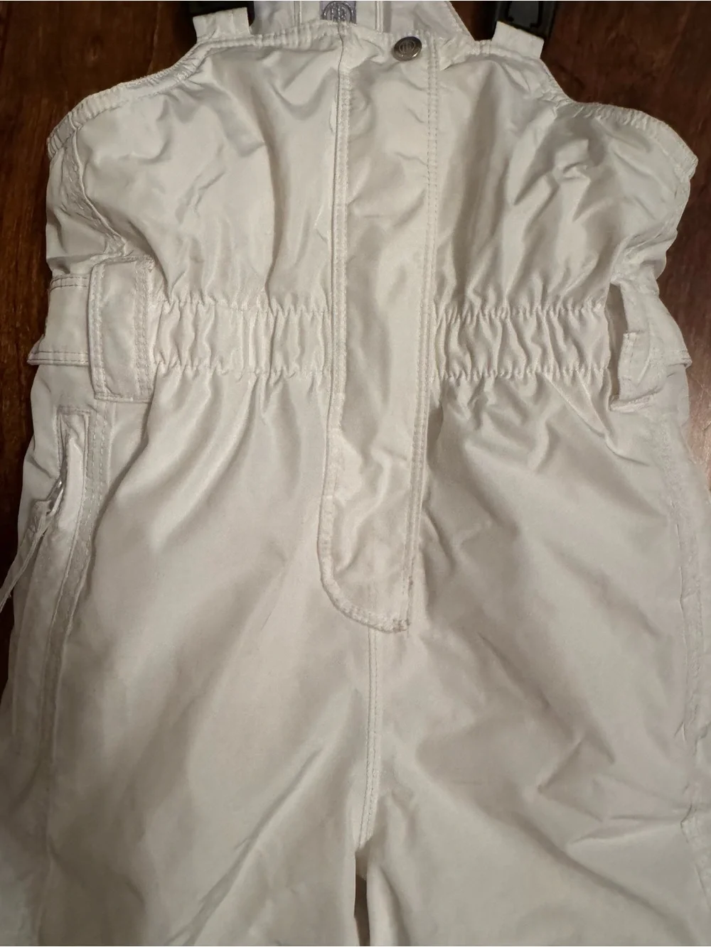 Kids Poivre Blanc White Snow Bib Overalls — Insulated Winter One-Piece Sz 6